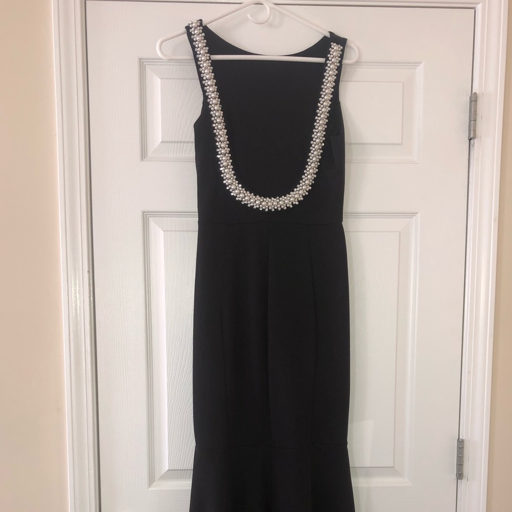 Wedding military formal ball pearl dress